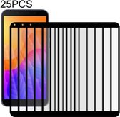 Voor Huawei Y5p 25 STKS Volledige lijm Volledig scherm gehard glasfilm (zwart)