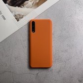 Voor Huawei Enjoy 10s schokbestendig Frosted TPU beschermhoes (oranje)