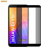 Voor Huawei Y5p 5 STKS ENKAY Hat-Prince Volledige Lijm 0.26mm 9 H 2.5D Gehard Glas Volledige dekking Film