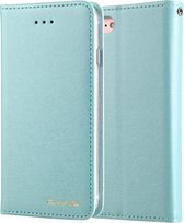 Voor iPhone SE 2020 & 8 & 7 CMai2 Zijde Textuur Horizontaal Flip Leren Case met Houder & Kaartsleuven & Fotolijst & Portemonnee (Mintgroen)