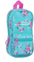 Pencil Case Backpack Vicky Martín Berrocal Bohemian Roze Turkoois (33 Onderdelen)