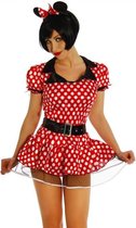 Atixo Kostuum Minnie Mouse Rood/Wit