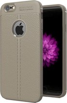 Voor iPhone 6 & 6s Litchi Texture TPU beschermende achterkant van de behuizing (grijs)
