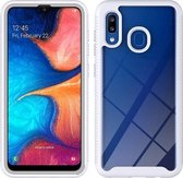 Voor Samsung Galaxy A20 / A30 Sterrenhemel Effen Kleur Serie Schokbestendige PC + TPU Beschermhoes (Wit)