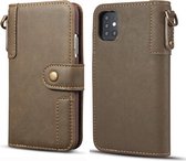 Voor Samsung Galaxy Note20 Ultra Koeienhuid Textuur Horizontale Flip Lederen Case met Houder & Kaartsleuven & Portemonnee & Lanyard (Koffie)