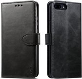 Voor iPhone 8 Plus / 7 Plus GUSSIM magnetische horizontale flip lederen tas met houder & kaartsleuven & & portemonnee (zwart)