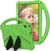 Voor Huawei MediaPad T3 10 EVA Flat Anti Falling beschermhoes Shell met houder (groen)