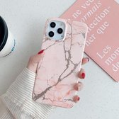 Gilding Marble Pattern Soft TPU beschermhoes voor iPhone 11 Pro Max (roze)