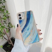 IMD Stars River Marble Pattern schokbestendige TPU beschermhoes voor iPhone 12/12 Pro (C1)