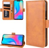 Voor Huawei Nova 3i Crazy Horse Business Mobiele Telefoon Holster met Kaart Portemonnee Beugel Functie (Geel)