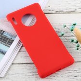 Voor Huawei Mate 30 Pro effen kleur siliconen + pc schokbestendig beschermhoes (rood)