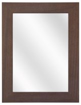 Spiegel met Ronde Houten Lijst - Koloniaal - 40 x 50 cm