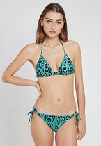 Shiwi Bikiniset luxe leopard liz triangle bikini set - groen - 34