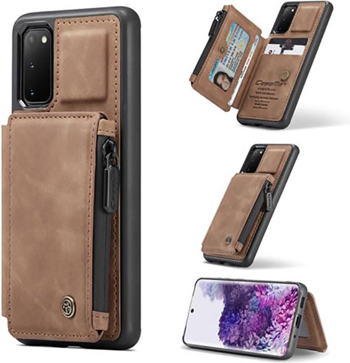 Samsung Galaxy A52 ( 4G & 5G ) Caseme Hoesje Sienna Brown