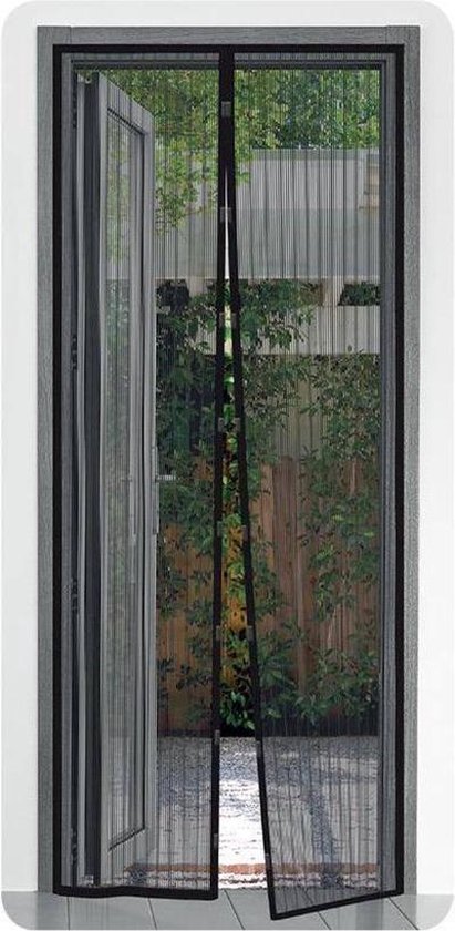 Vliegengordijn - Deurhor - magneet - 2 stuks 220cm x 75 cm - | bol.com