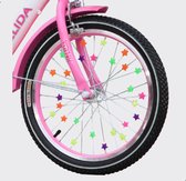 Spoke Beads Vélo pour enfants comme décoration de vélo - Perles de vélo colorées pour Enfants - Étoiles pour Rayons - 36 pièces - Étoile - Néon