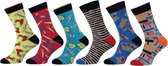 Grappige sokken - Funny socks - Sokken heren - Vaderdag kados - Cadeau voor man - Gereedschap - Maat 40/46 - 6 paar