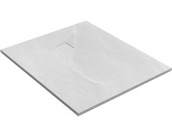 Douchebak Sanitop Just Creating Relievo Crag 100x120 cm Mat Wit