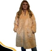 Becozy Hoodie Blanket (beige) - Hoodie Deken - Hoodie Blanket - Deken Met Mouwen - Fleece Deken - Oversized Hoodie