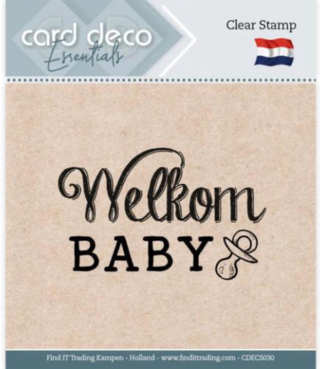 Card Deco Essentials - Clear Stamps - Welkom Baby