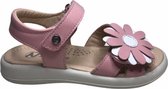 Naturino velcro witte bloem lederen sandalen Sciantis Roze mt 30