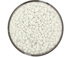 9377-4 Rocailles wit mat 2.6mm