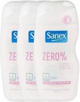 Sanex Zero Douchegel - Gevoelige Huid - Voordeelverpakking 3 x 500 ml