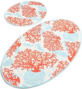 Nerge.be | MOSS |  Badmat Set | Vivid Color | Badmat Set | antislip | Washable in the Machine | Absorbent badmat