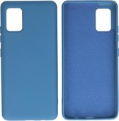 Samsung Galaxy A51 5G Hoesje Fashion Backcover Telefoonhoesje Navy