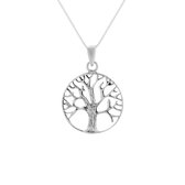 Ketting dames | Zilveren ketting, tree of life