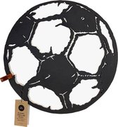 FootballDesign DEBAL. - 65 x 65 cm - Black | Wanddecoratie Voetbal