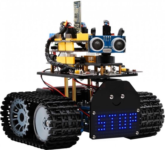 Nince starter kit Mini Tank Robot V2 KS0428 keyestudio – Geschikt voor Arduino – robot bouwpakket