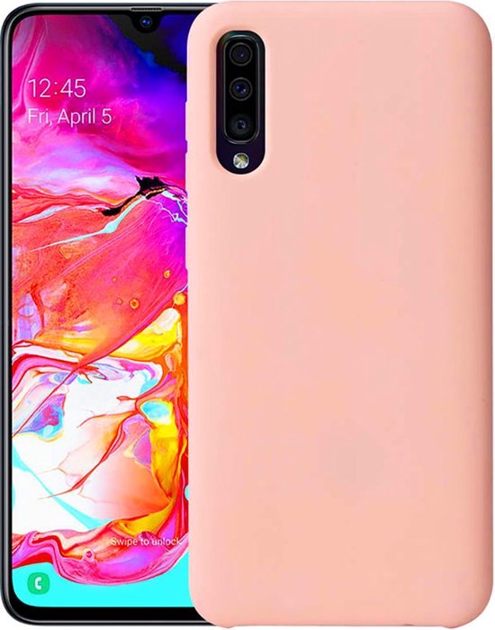 Samsung A70 Hoesje - Samsung galaxy A70s hoesje roze siliconen case hoes hoesjes | bol.com