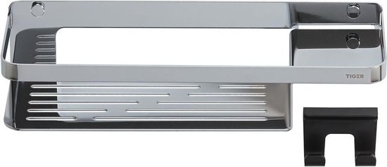 Tiger Caddy - Panier de douche avec crochet porte-serviette 32 cm - Chrome