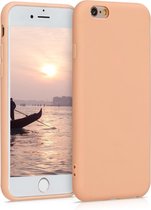 kwmobile telefoonhoesje voor Apple iPhone 6 / 6S - Hoesje voor smartphone - Back cover in perzik