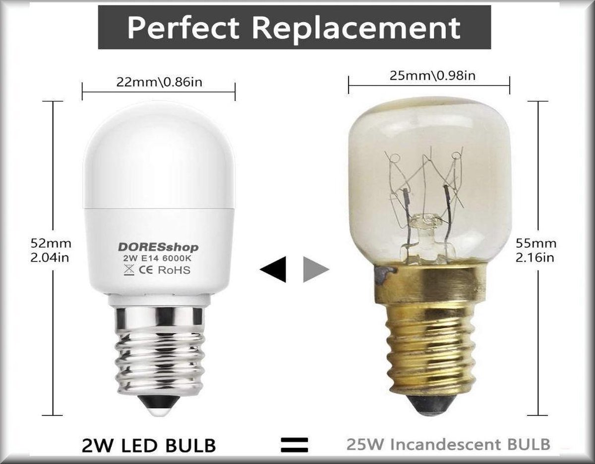 Ampoule LED E14 3.2W T25 2700K Spécial Frigo Philips