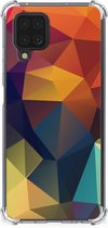 Hoesje maken Geschikt voor Samsung Galaxy A12 GSM Hoesje met doorzichtige rand Polygon Color