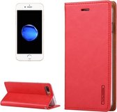 GOOSPERY BLUE MOON voor iPhone 8 Plus & 7 Plus Crazy Horse Texture Horizontale Flip Leren Case met Kaartsleuven & Portemonnee & Houder (Rood)