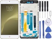 Lcd-scherm en digitizer volledige montage met frame voor ZTE Nubia Z11 Mini S NX549J (wit)