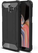 Magic Armor TPU + PC combinatiehoes voor Galaxy J6 + (zwart)