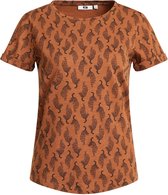 WE Fashion Dames T-shirt met luipaarddessin