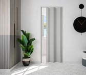 Marley vouwdeur VS Rapid zonder glas, in kleur grijs, met slot, BxH 83x204 cm