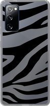 Samsung Galaxy S20FE - Smart cover - Zwart - ZebraPrint