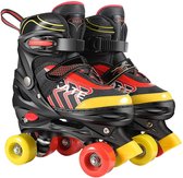 Rolschaatsen voor kinderen Rolschaatsen voor beginners in maat verstelbaar (maat 35-38) ABEC 7, Comfortabele en ademende rolschaatsen voor meisjes, jongens, tieners