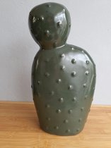 Mica Decorations Decoratief beeld Cactus groen , keramiek B10 x L17,5 x H31,5cm