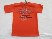 dirkje , jongens, t-shirt korte mouw , orange , caribbean sea , 116 - 6 jaar