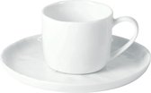 Pomax - Espresso kop & schotel - Wit Porselein (set van 6)