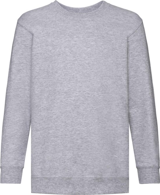 Fruit Of The Loom Set enfant unisexe Sweat - shirt manches (Heather Grijs