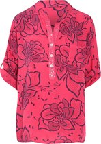 Cassis - Female - Blouse in viscose met bloemenprint  - Fushia