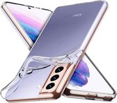 Transparant Dun TPU Hoesje Geschikt voor Samsung Galaxy S21 Plus | Back Cover | Lichtgewicht | Ultra Dun Hoesje | Flexibel | Zacht TPU | Doorzichtig